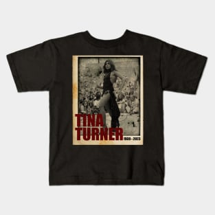 RIP Tina Turner Photo Vintage Aesthetic // 1939-2023 Kids T-Shirt